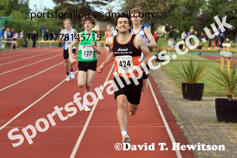 Jimmy Hedley 800 metres, 2026 NEGP 2, Monkton Stadium, Wednesday, May 27th. Photo: David T. Hewitson/Sports for All Pics